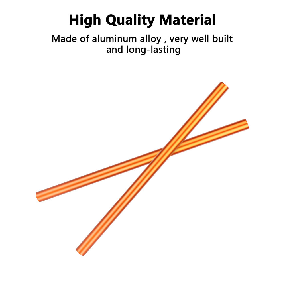 CAMVATE 15mm Aluminum Rod Pair (Red, 11.8")