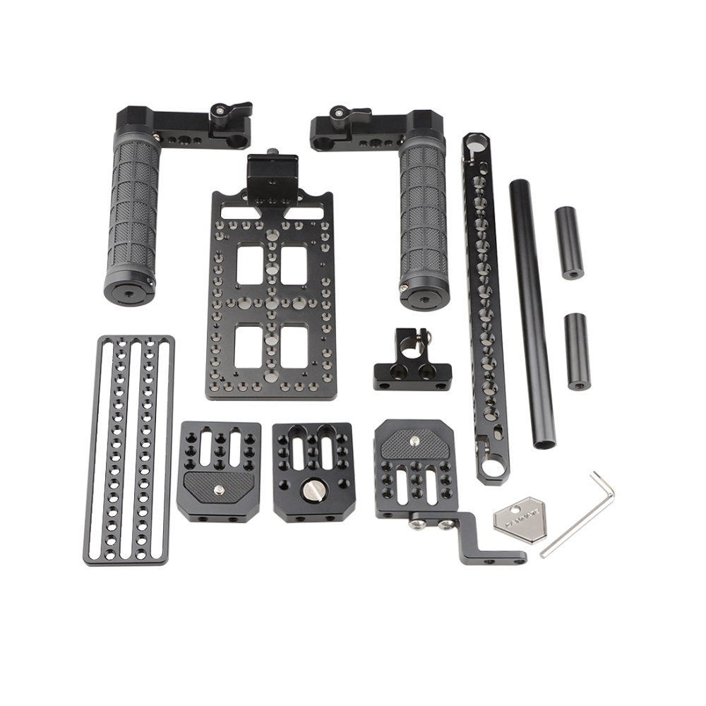 CAMVATE Director's Monitor Cage Kit with Mounting Plate (Adjustable)