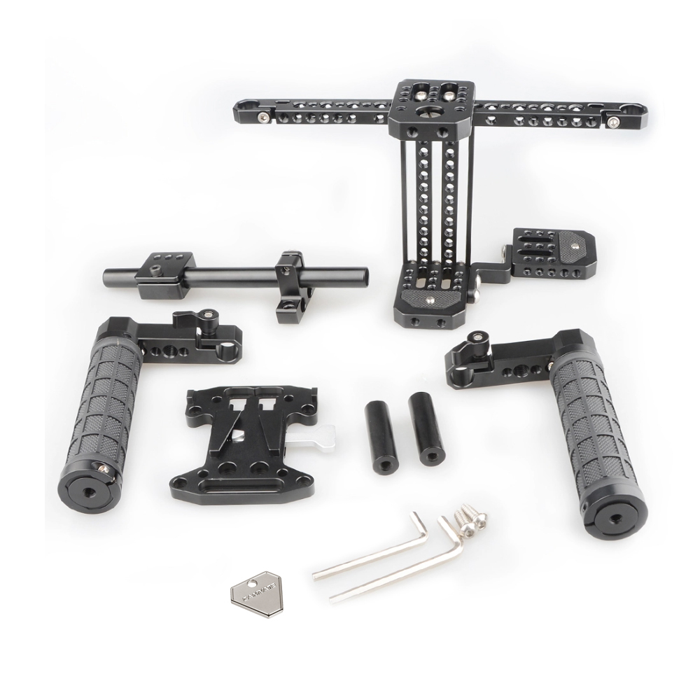 CAMVATE Director's Monitor Cage Kit with V-Lock Plate