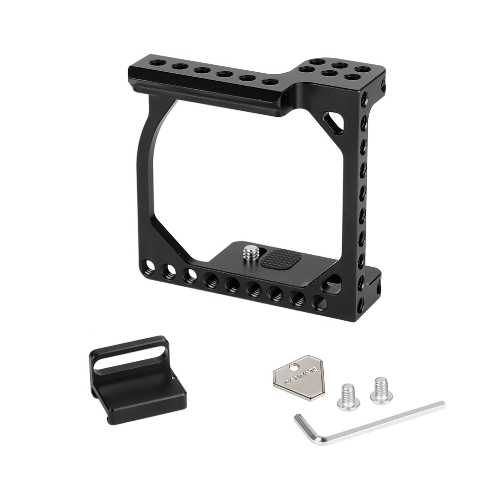 CAMVATE Compact Camera Cage Rig With Shoe Mount Adapter For Sony A6000 / A6300 / A6400 / A6500 / A6600 & Canon EOS M