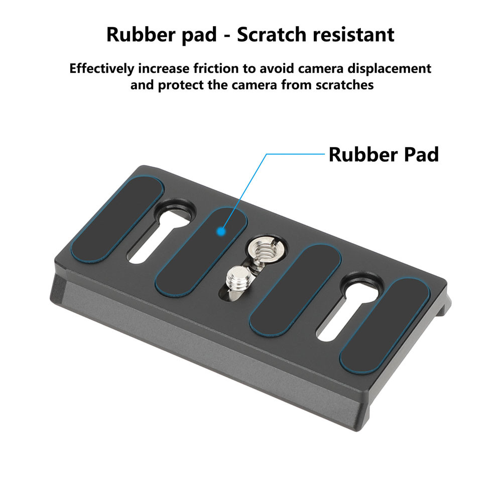 CAMVATE Manfrotto-Style Quick Release Camera Plate with 1/4"-20 & 3/8"-16 Screw