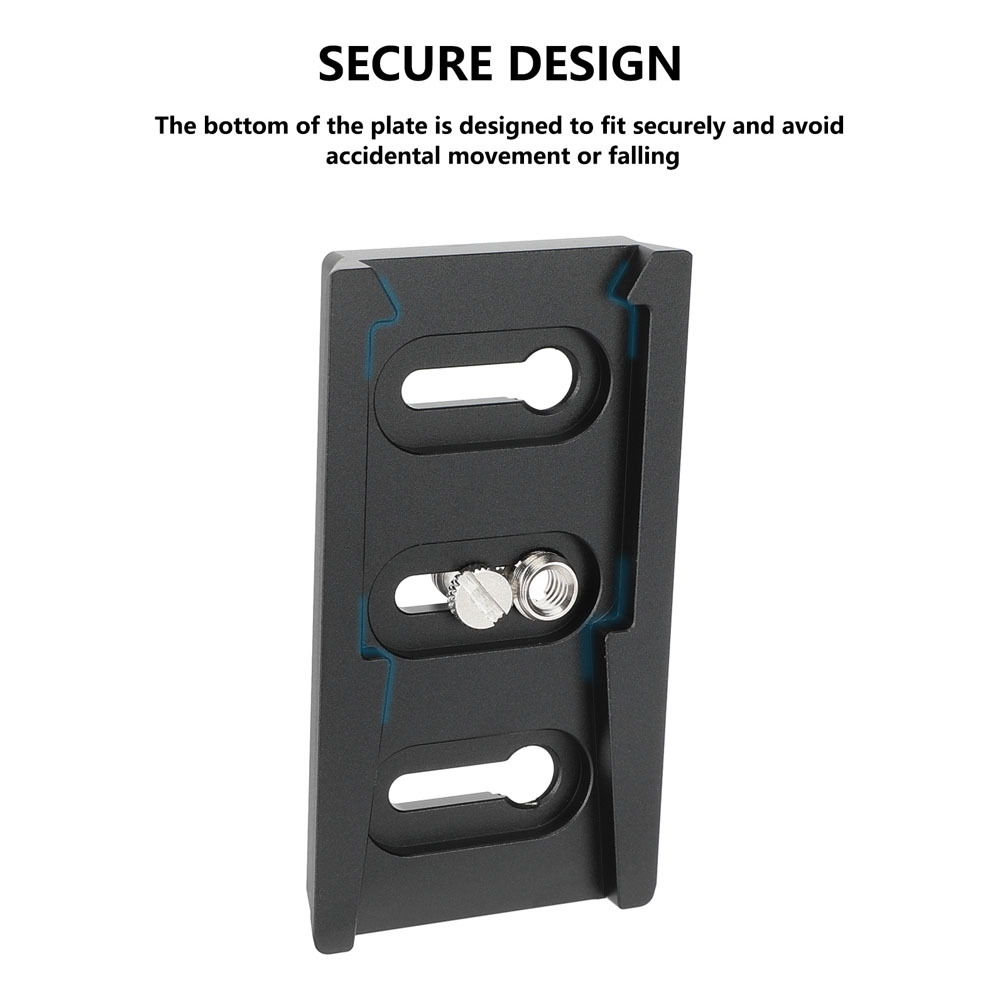 CAMVATE Manfrotto-Style Quick Release Camera Plate with 1/4"-20 & 3/8"-16 Screw