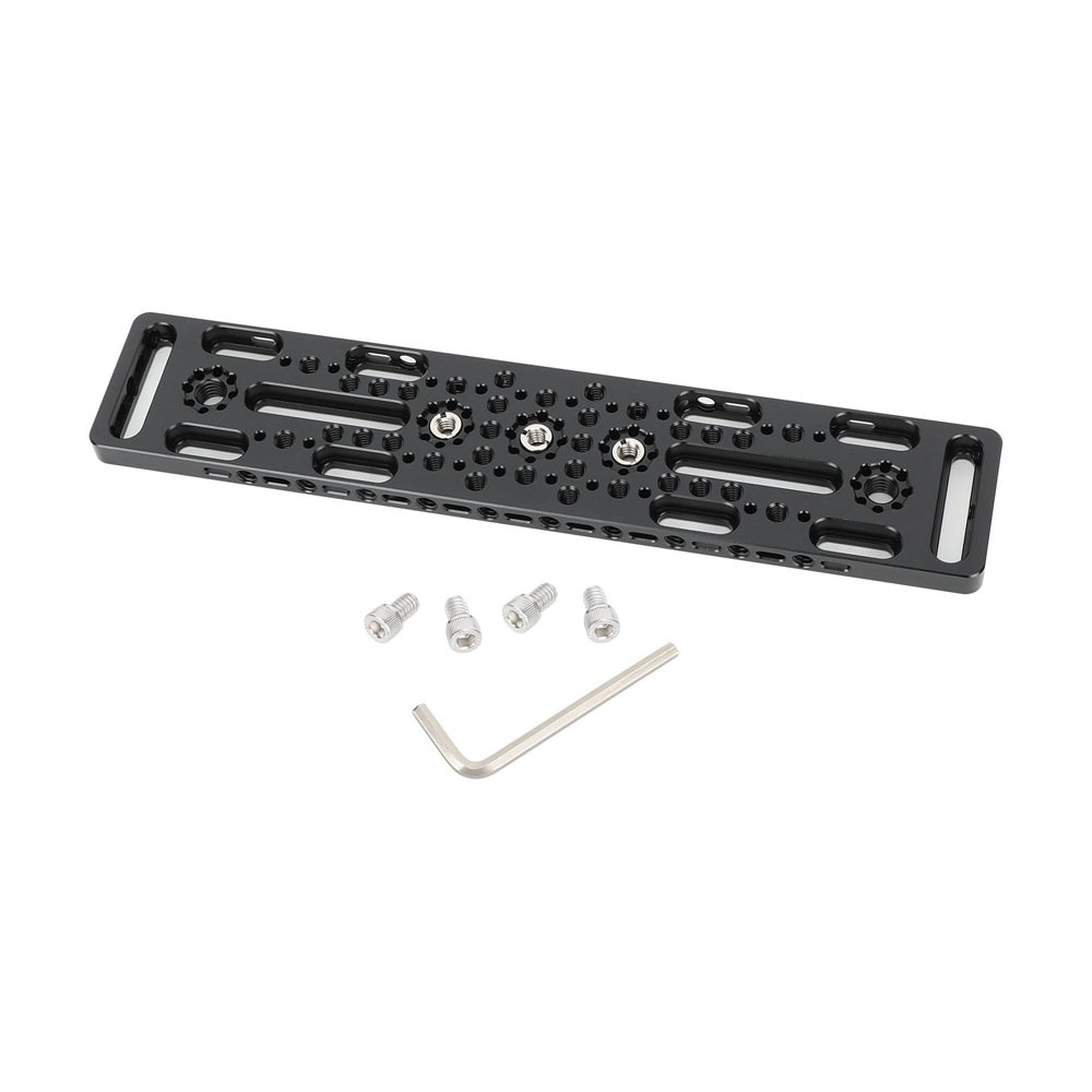CAMVATE Multi-Purpose Mounting Cheese Plate with Anti-Twist Accessory Mounts (Narrow)