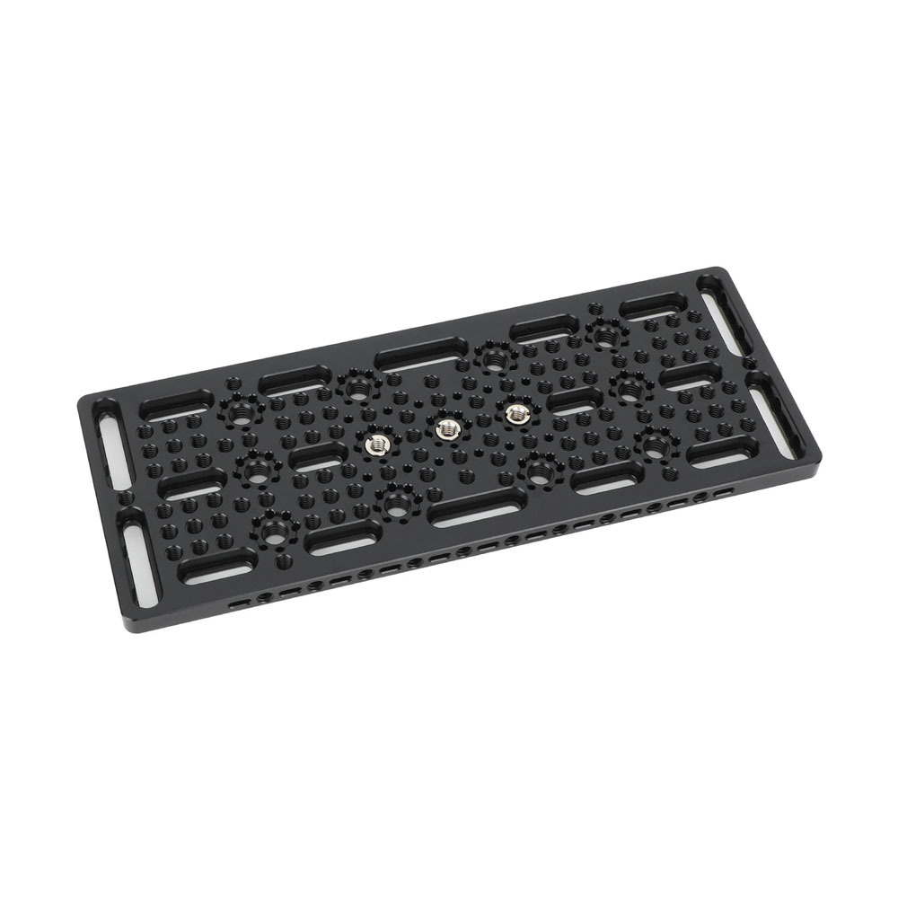 CAMVATE Multi-Purpose Mounting Cheese Plate with Anti-Twist Accessory Mounts (Wide)