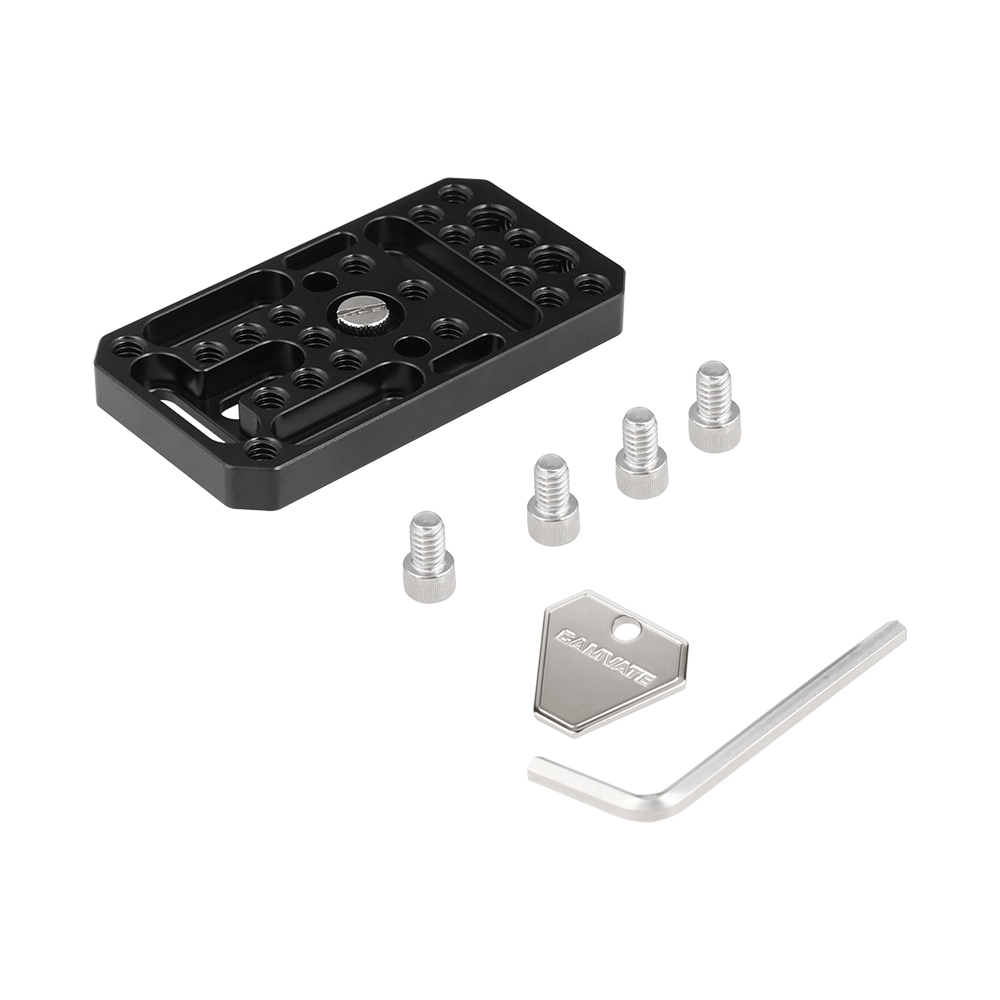 CAMVATE Multipurpose Cheese Plate Extension Platform With 1/4" & 3/8" Threads & Mounting Grooves