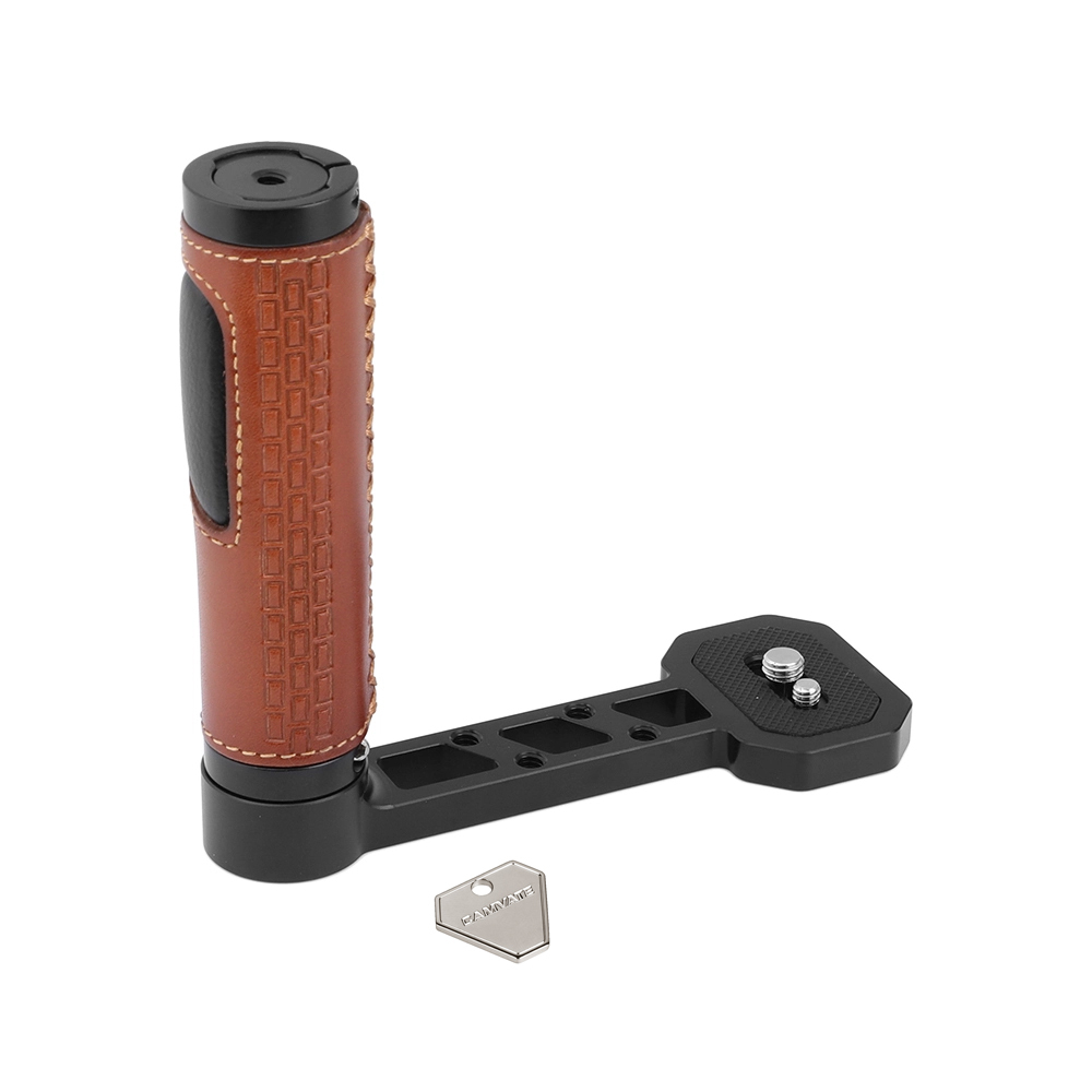 CAMVATE Side Handgrip (Leather-covered) L Type For DJI Ronin-S / SC & Zhiyun Crane 2 / V2 Stabilizer Gimbals