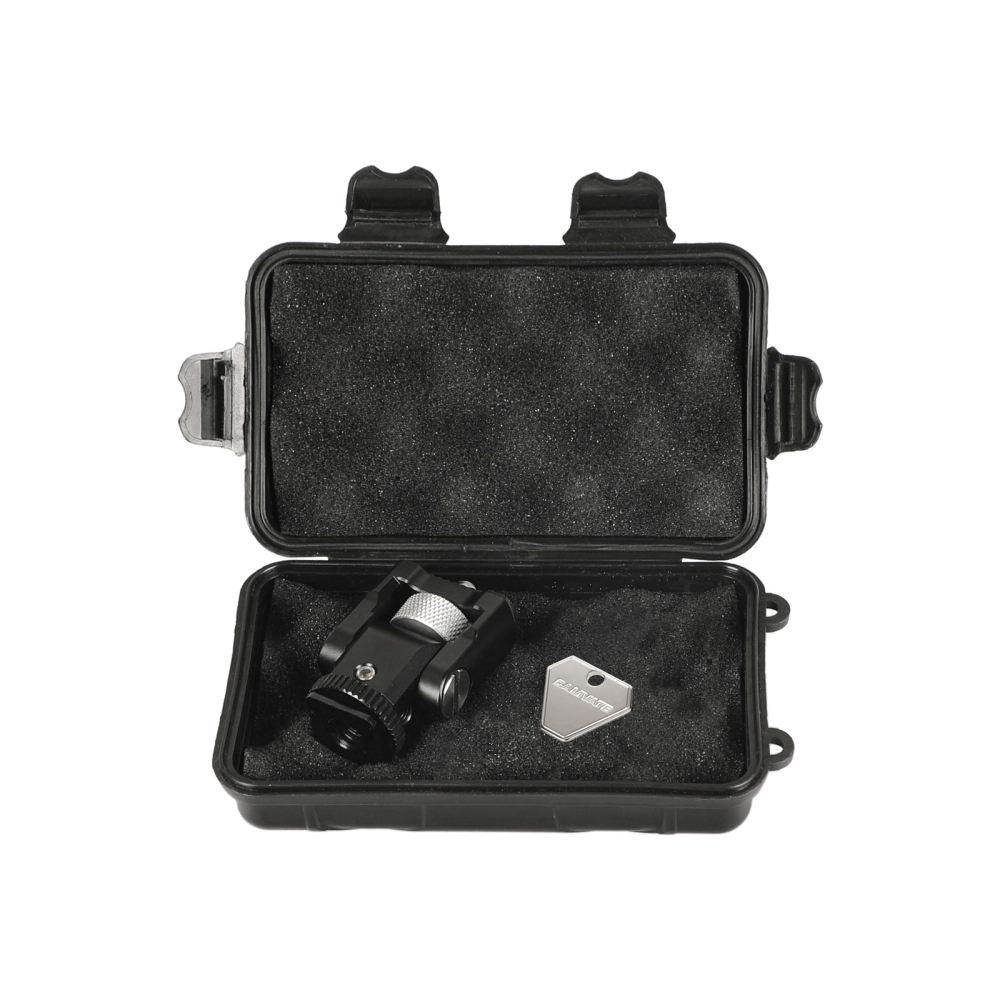 CAMVATE 1/4"-20 Support Holder 90 Degree Tilt Adjustable With Shoe Mount Adapter For Monitor / LED Flashlight (Protective Case Included)