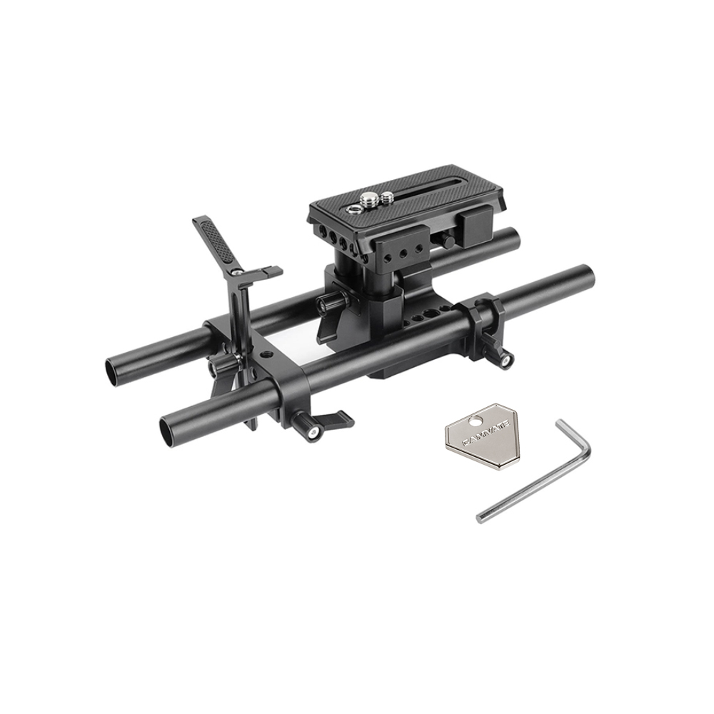 CAMVATE Pro DSLR Shoulder Mount Support Rig Kit Baseplate Kit Tripod Mount For Universal Use DSLR Cameras