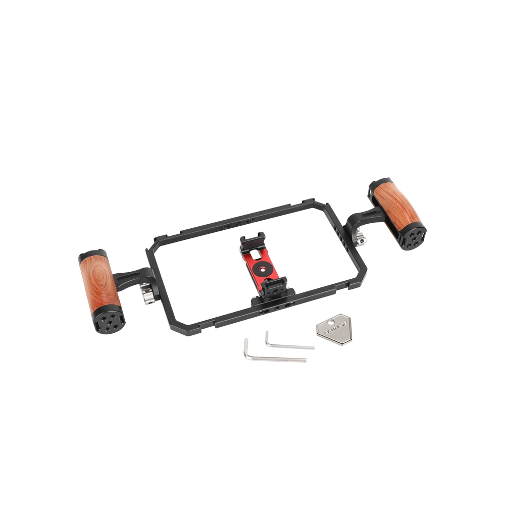 CAMVATE Universal Smartphone Video Rig with Dual Wooden Handles