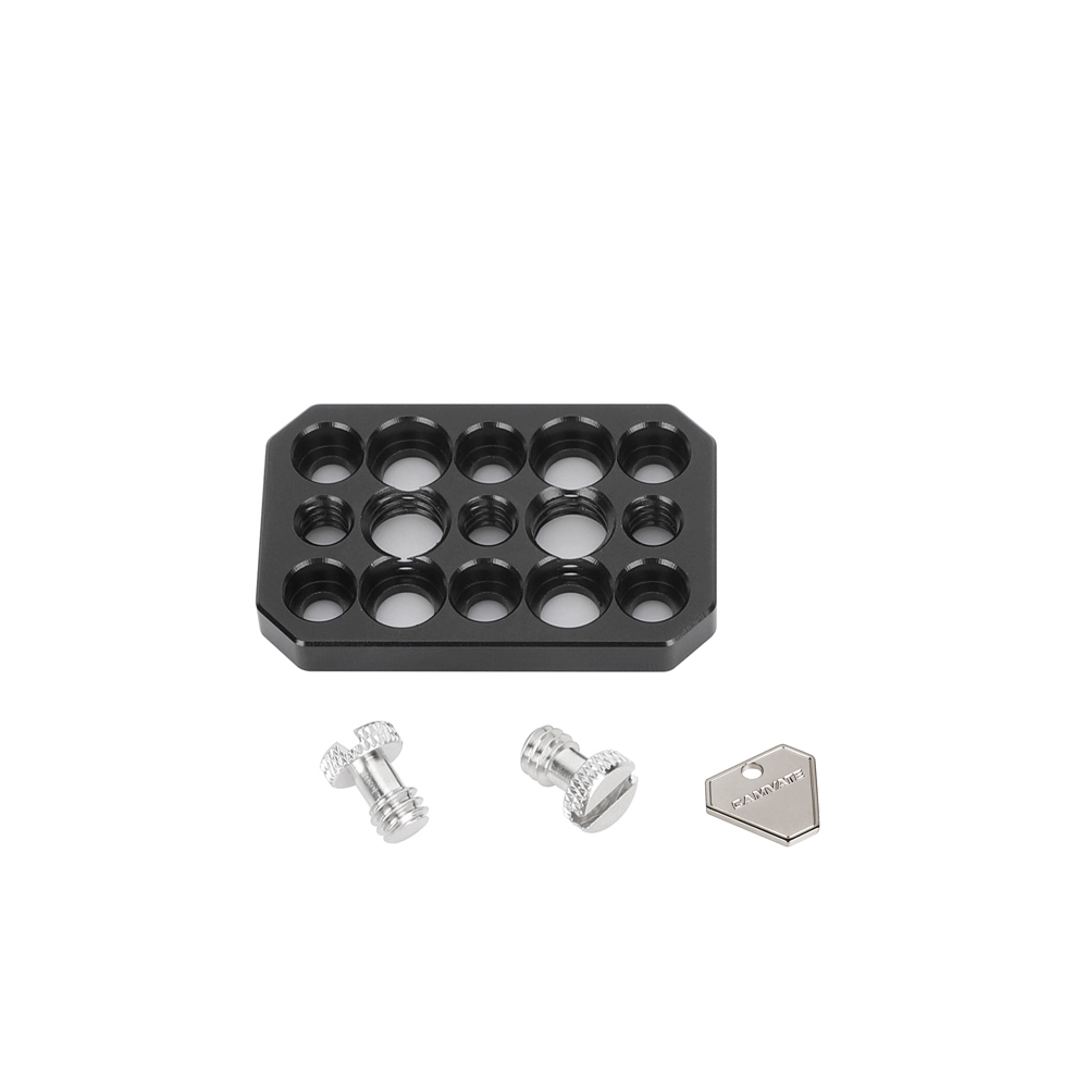 CAMVATE Mini Mounting Plate with 1/4"-20 & 3/8"-16 Threads