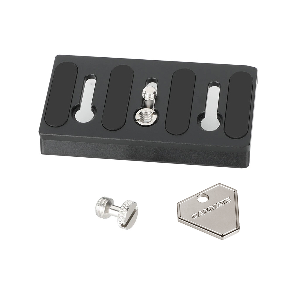 CAMVATE Manfrotto-Style Quick Release Camera Plate with 1/4"-20 & 3/8"-16 Screw
