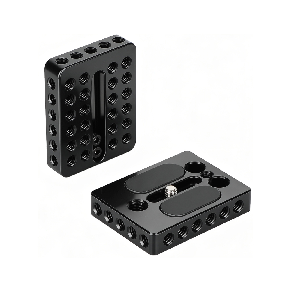 CAMVATE Universal Top Cheese Plate + Camera Base Plate For DIY DSLR Camera Cage Rig