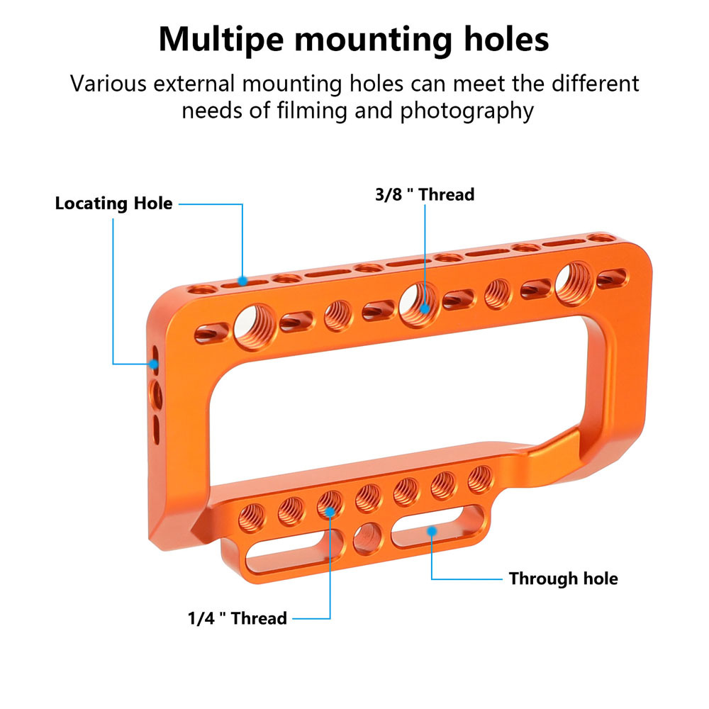CAMVATE NATO Top Handle with 15mm Rod Clamp & Cold Shoe Mount