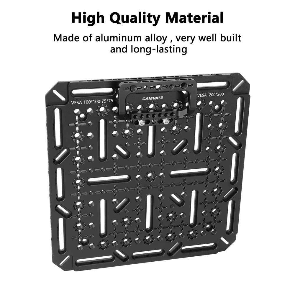 CAMVATE Cheese Plate Extension Mounting Platform with VESA Mount (75 x 75mm, 100 x 100mm, 200 x 200mm)
