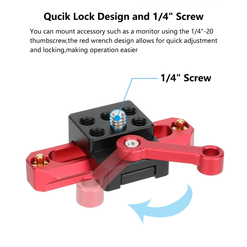 CAMVATE NATO Rail Clamp with 2" Safety Rail V2