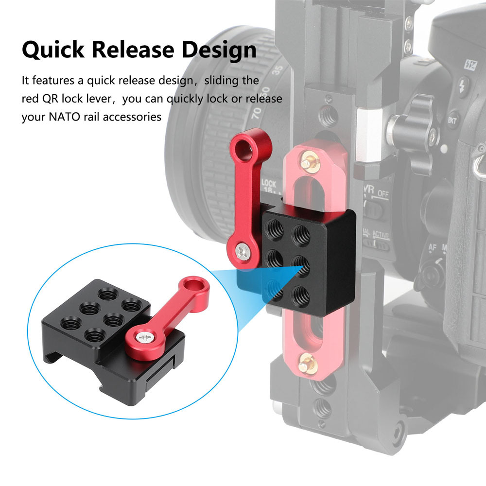 CAMVATE NATO Rail Clamp with 2" Safety Rail V2