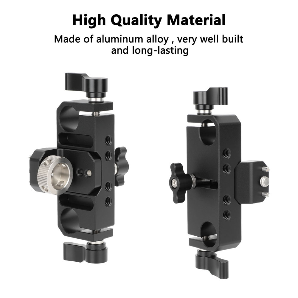 CAMVATE 15mm LWS Dual-Rod Clamp with 1/4''-20 Male Screw Adapter