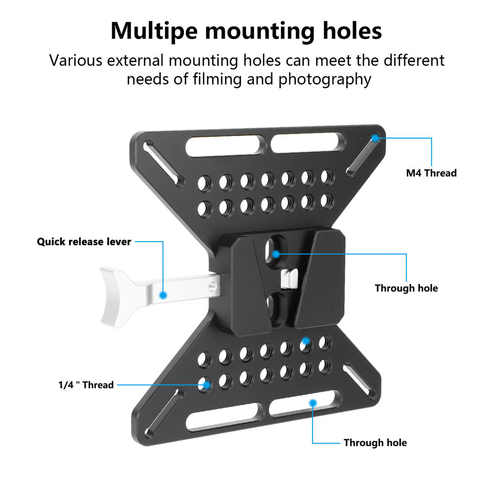 CAMVATE Multipurpose Vesa Mount Adapter Plate with V-Lock Wedge