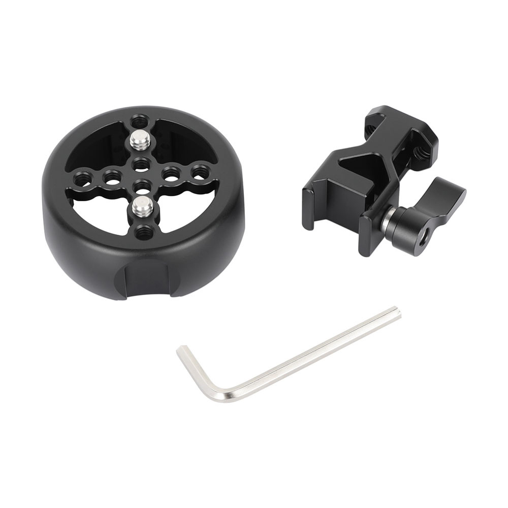 CAMVATE Wooden Handgrip with Quick Release Clamp (Round)