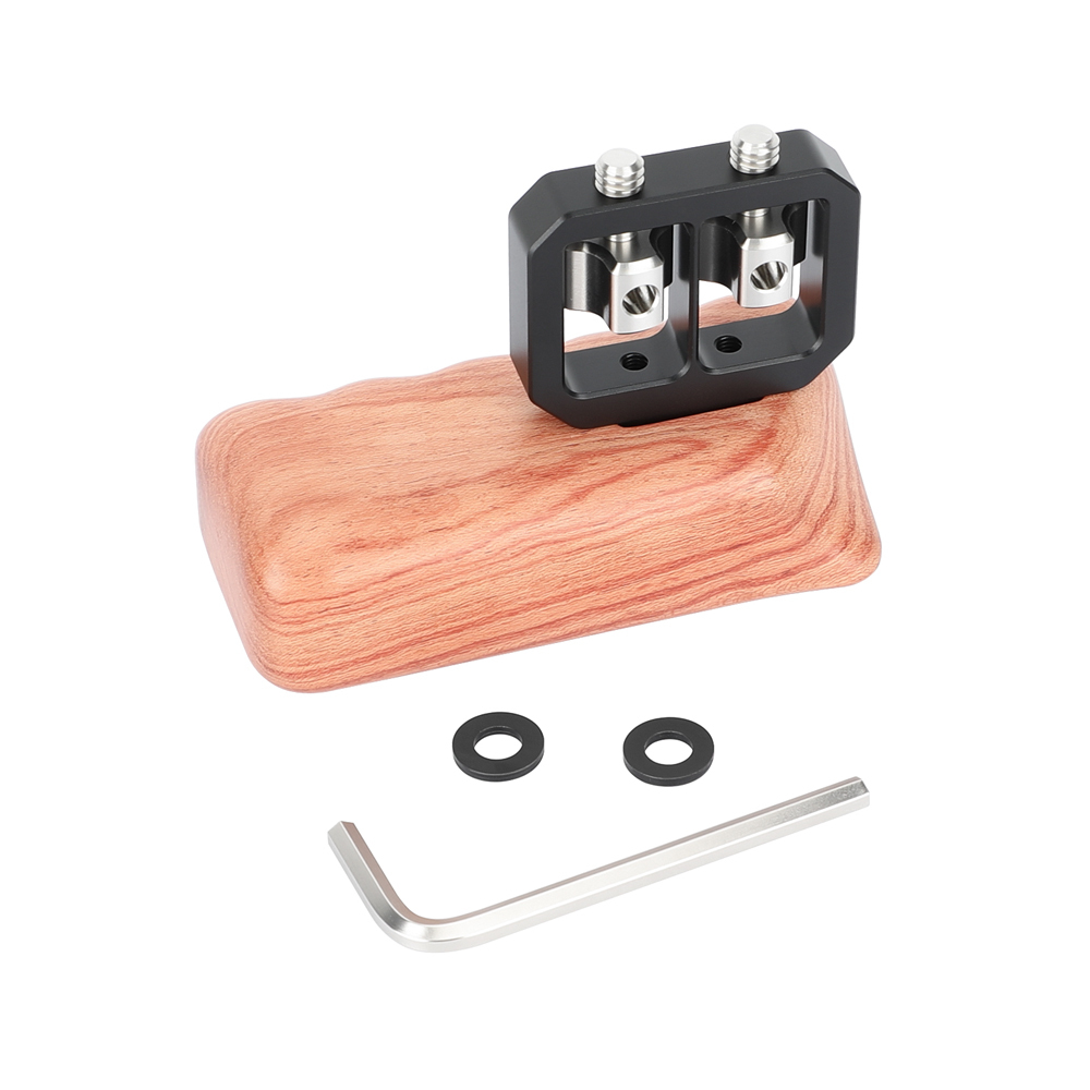 CAMVATE Wooden Handgrip with 1/4"-20 Thumbscrew (Right Hand)