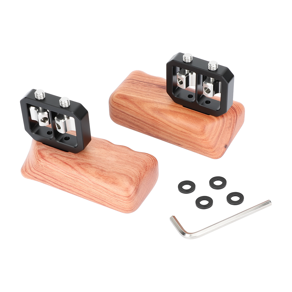 CAMVATE Wooden Handgrip with 1/4"-20 Thumbscrew (Right Hand)
