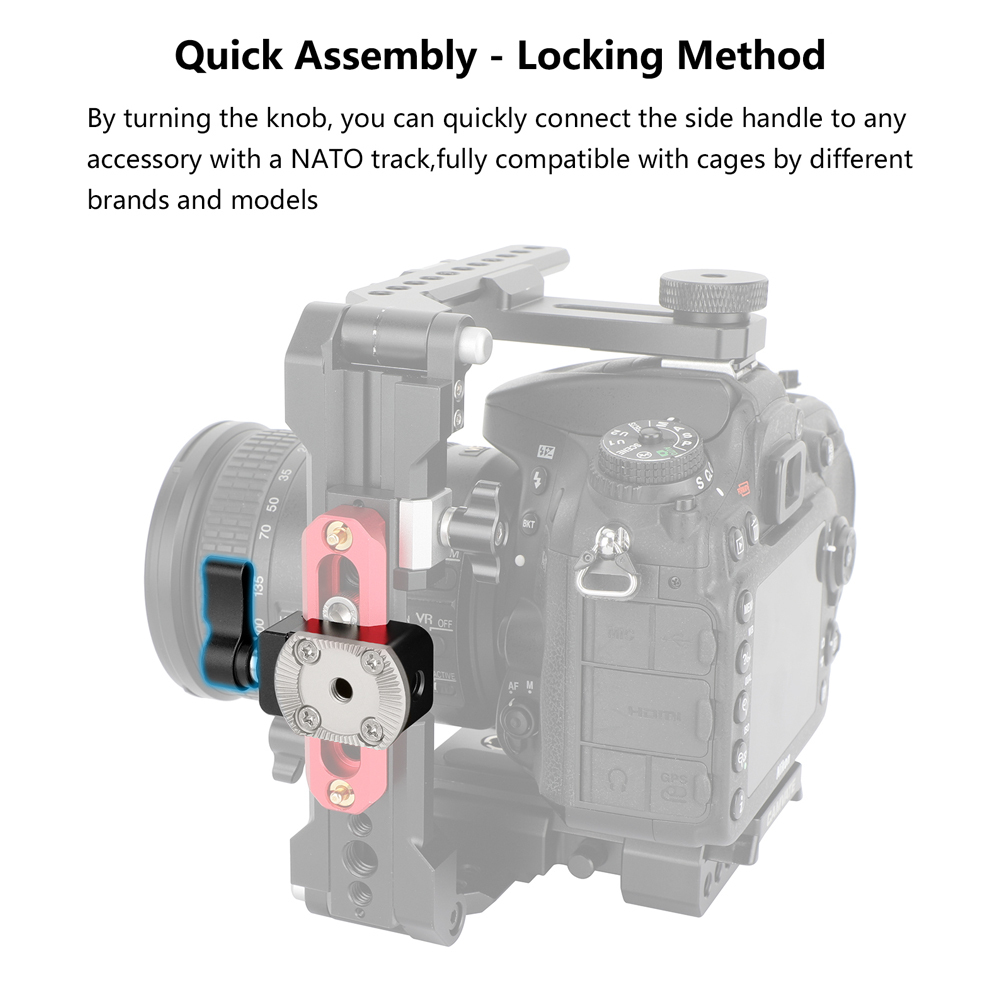 CAMVATE Quick Release NATO Clamp With ARRI Rosette M6 Thread Mount