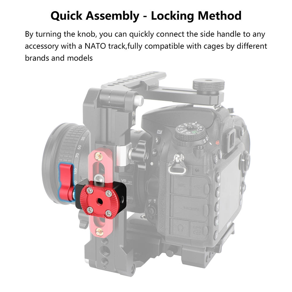 CAMVATE Quick Release NATO Clamp With ARRI Rosette M6 Thread Mount
