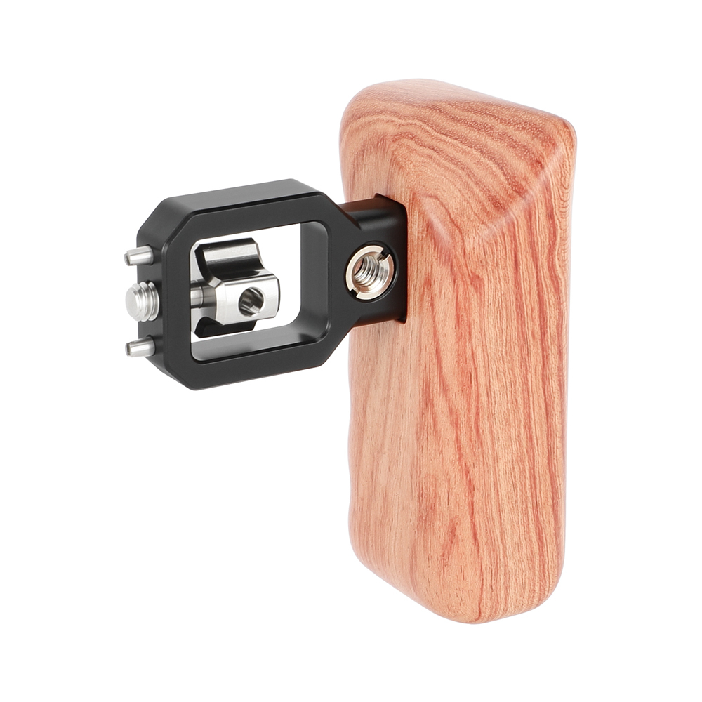 CAMVATE Wooden Handgrip with Anti-Twist 1/4"-20 Mount (Right Side)