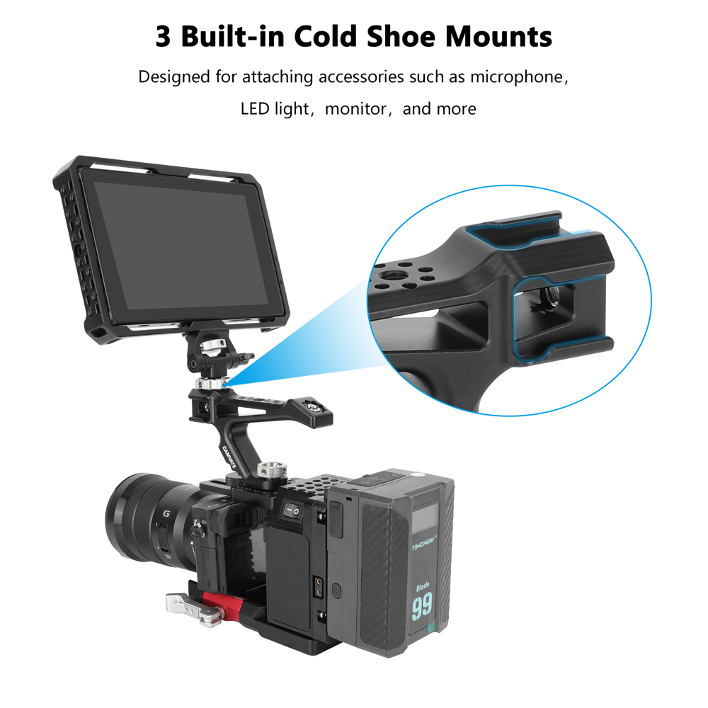 CAMVATE Height-Adjustable Camera Cage Expansion Module Cineback