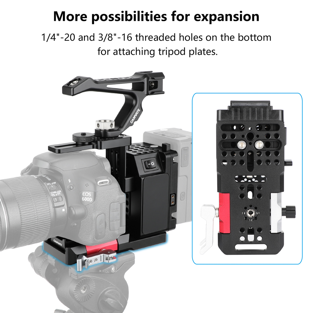 CAMVATE Height-Adjustable Camera Cage Expansion Module Cineback