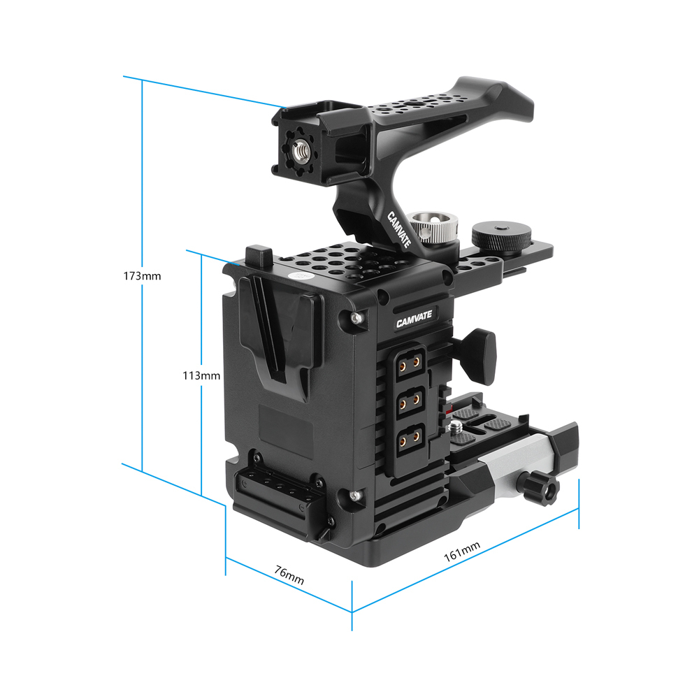 CAMVATE Height-Adjustable Camera Cage Expansion Module Cineback