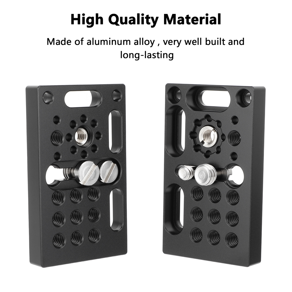 CAMVATE Mini Cheese Plate with 3/8"-16 ARRI-Style Accessory Mount