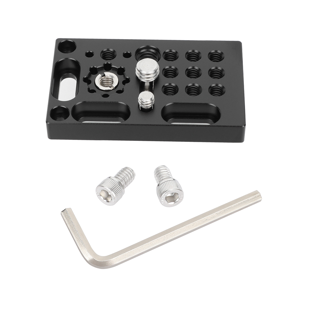CAMVATE Mini Cheese Plate with 3/8"-16 ARRI-Style Accessory Mount