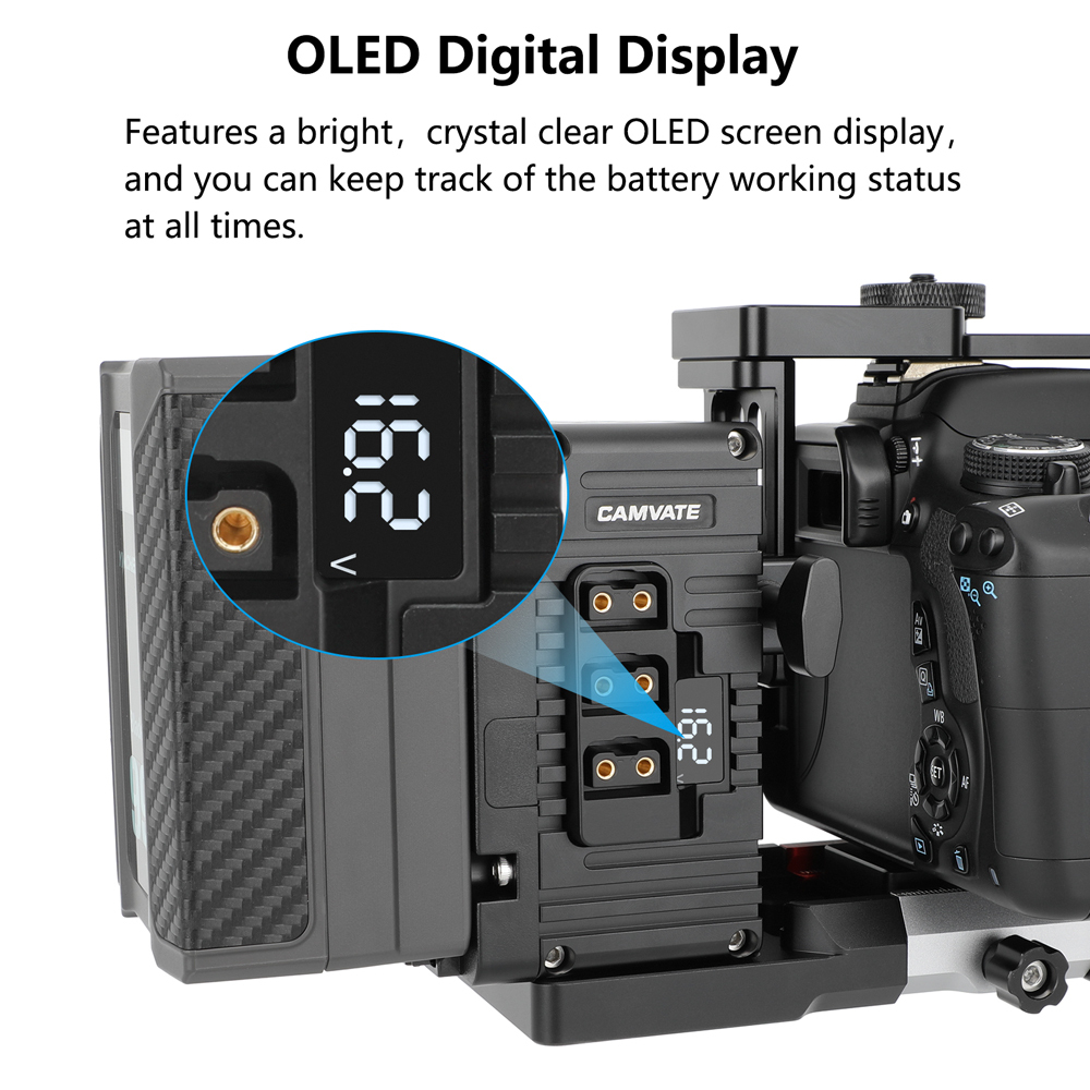 CAMVATE Height-Adjustable Expansion Module Camera Cage with Top Handle