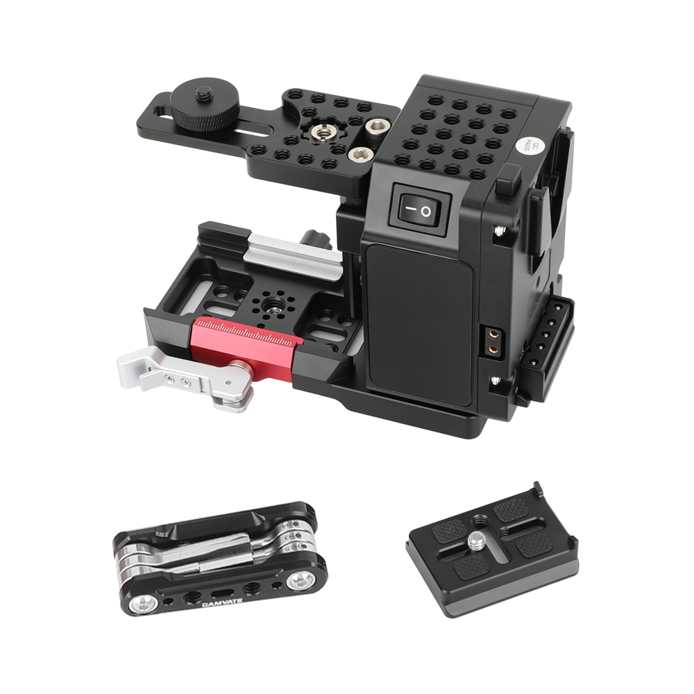 CAMVATE Height-Adjustable Expansion Module Camera Cage with Top Handle