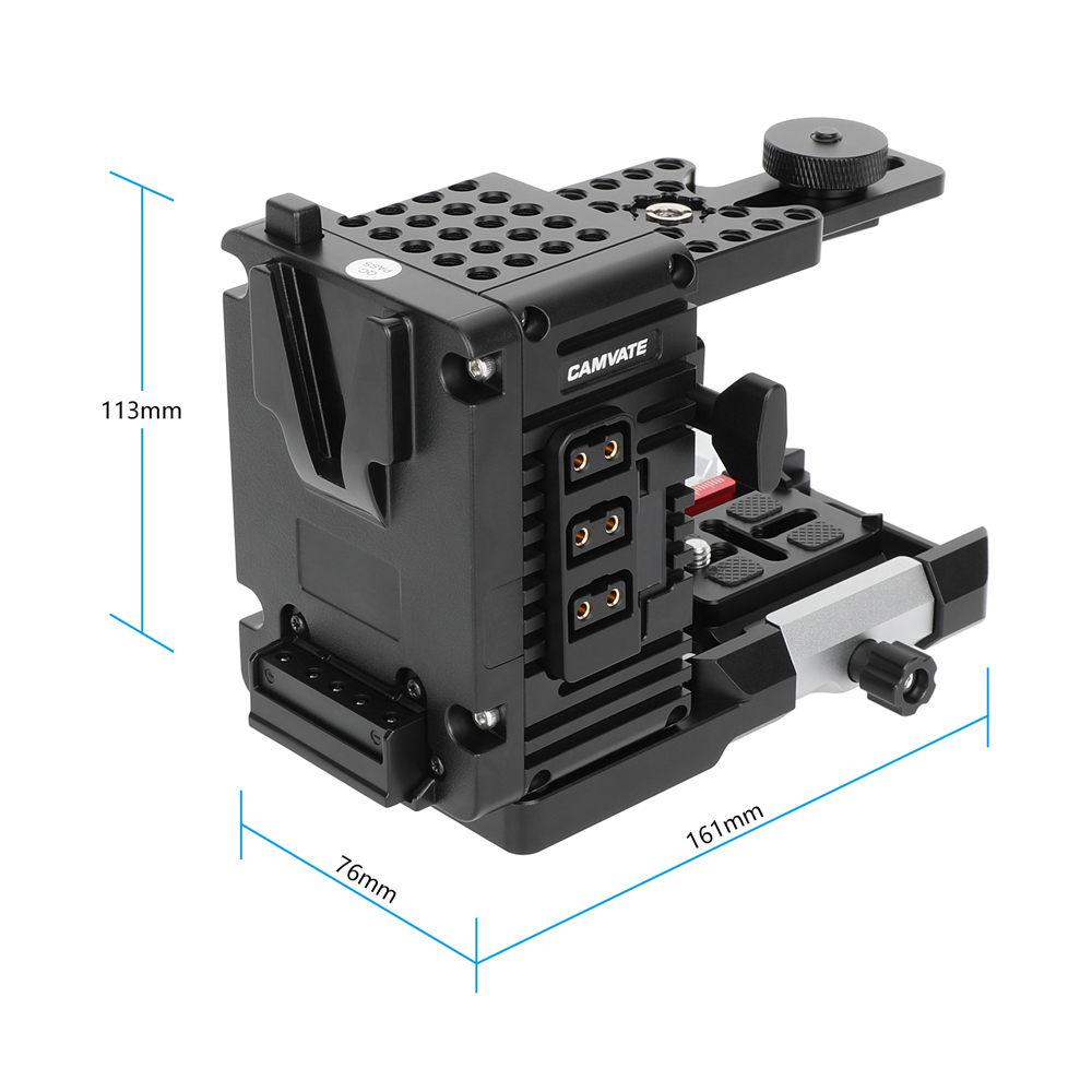 CAMVATE Height-Adjustable Expansion Module Camera Cage with Top Handle
