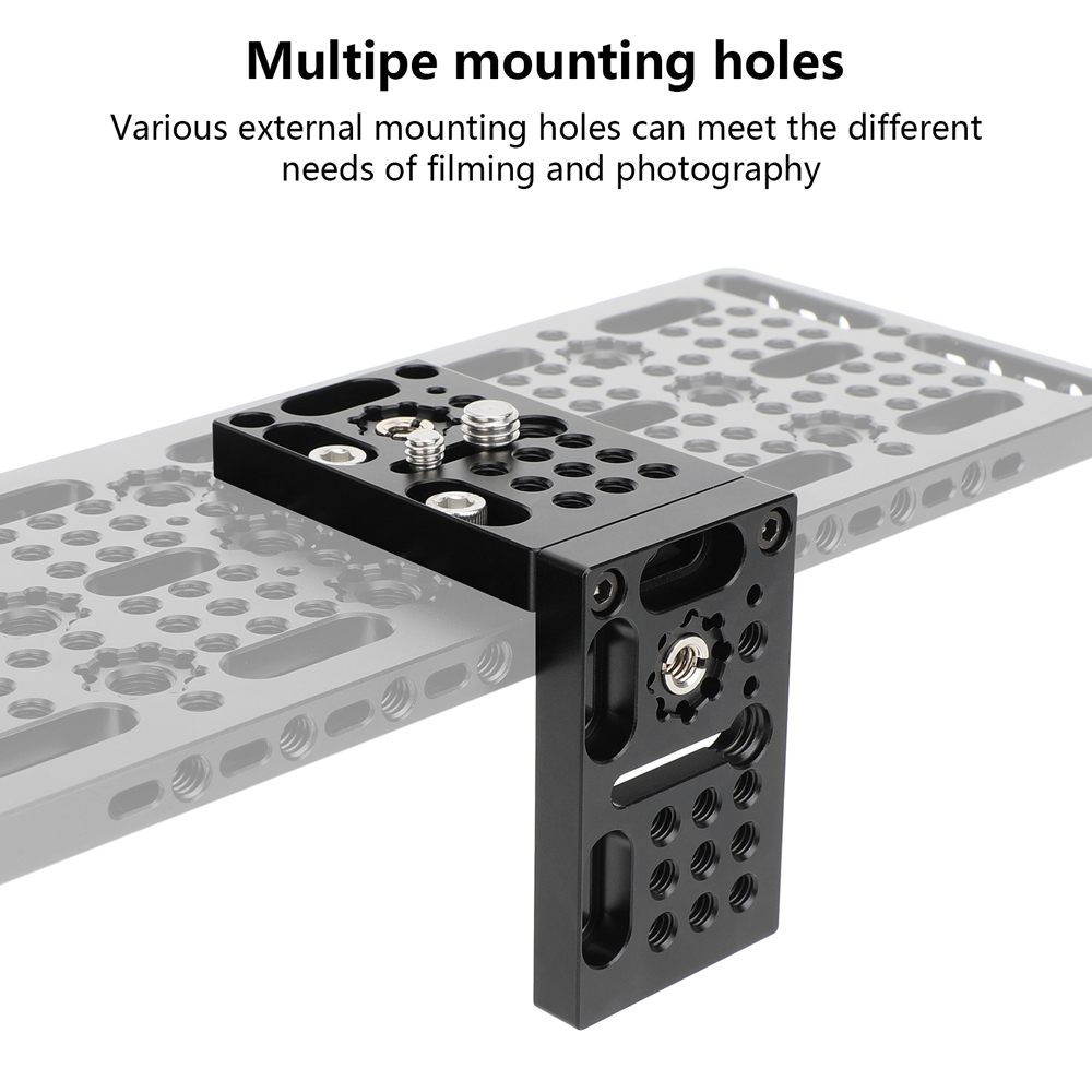 CAMVATE Mini Cheese Plate with 3/8"-16 ARRI-Style Accessory Mount
