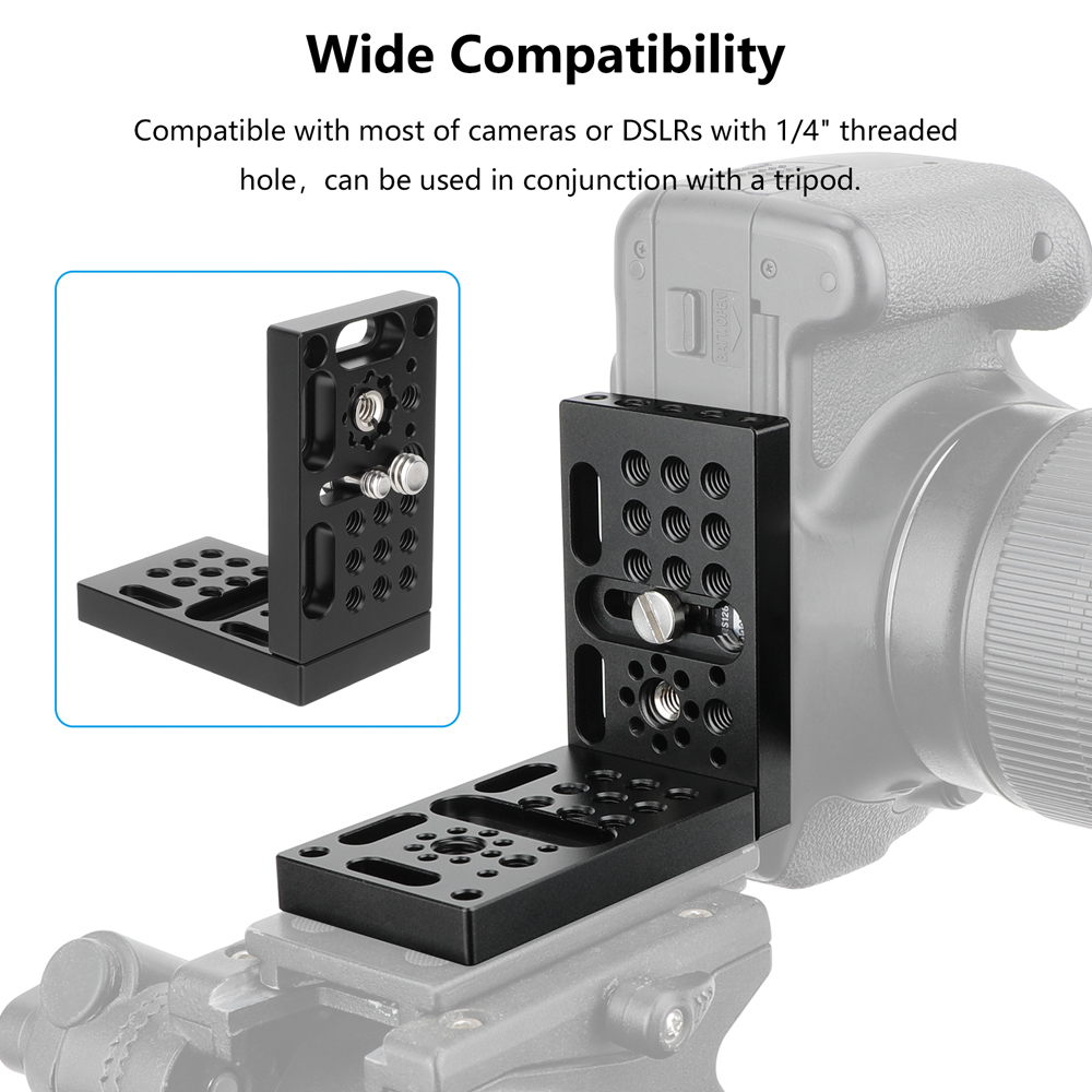 CAMVATE Mini Cheese Plate with 3/8"-16 ARRI-Style Accessory Mount