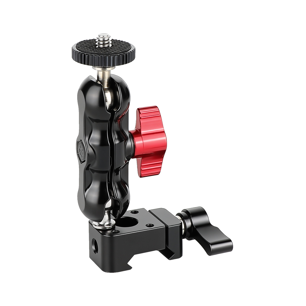 CAMVATE Articulating Arm 1/4"-20 Ball Head With NATO Clamp For DSLR Camera Monitor