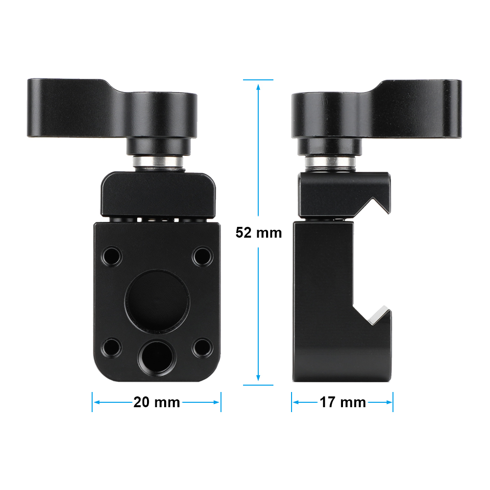 CAMVATE Swat Rail Clamp with 1/4" Standard Mounting Holes