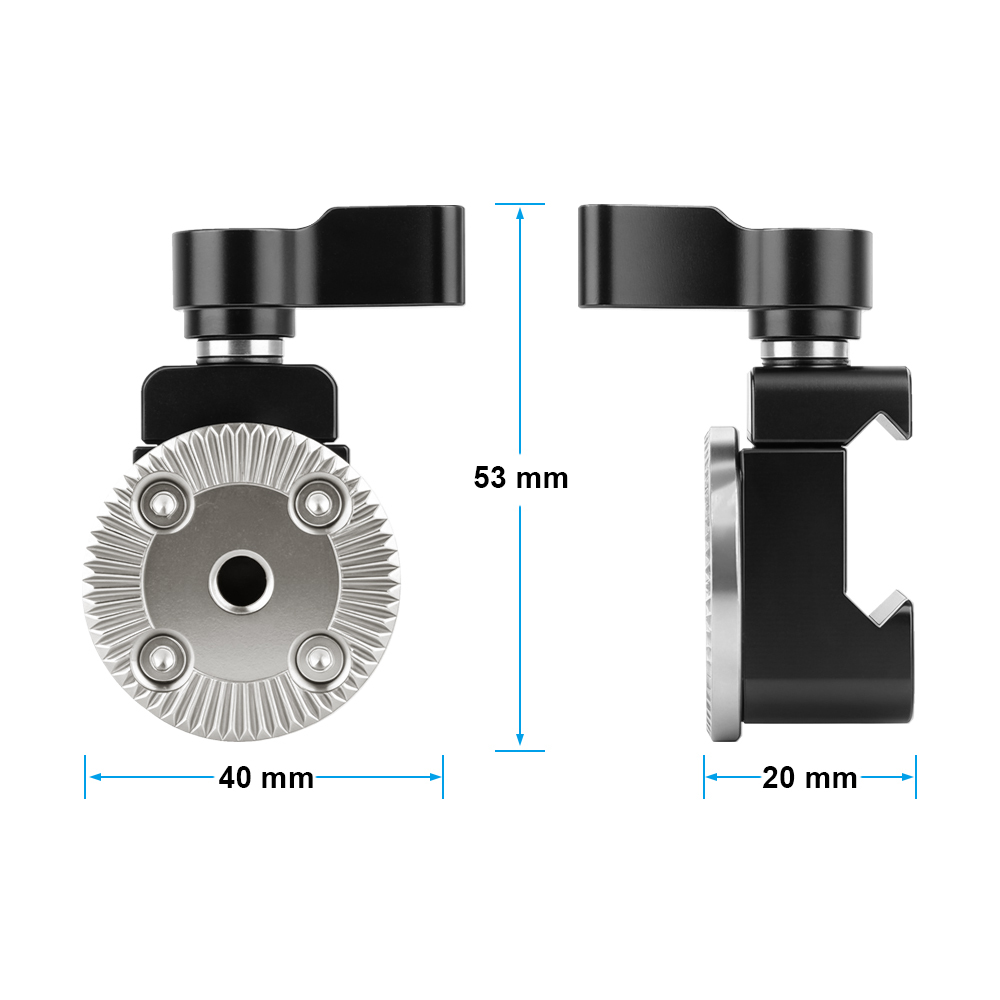 CAMVATE Quick Release NATO Clamp With ARRI Rosette M6 Thread Mount