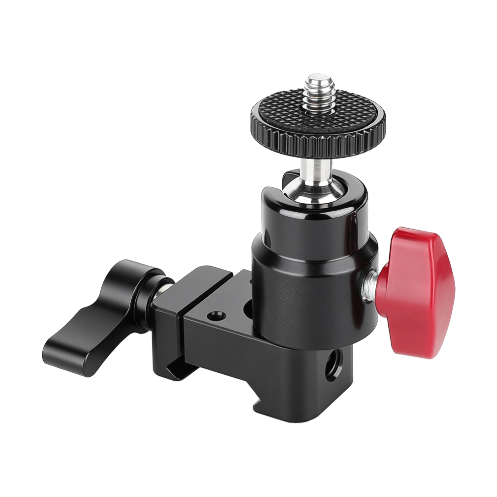 CAMVATE 1/4"-20 Mini Ball Head With NATO Clamp For DSLR Camera Monitor