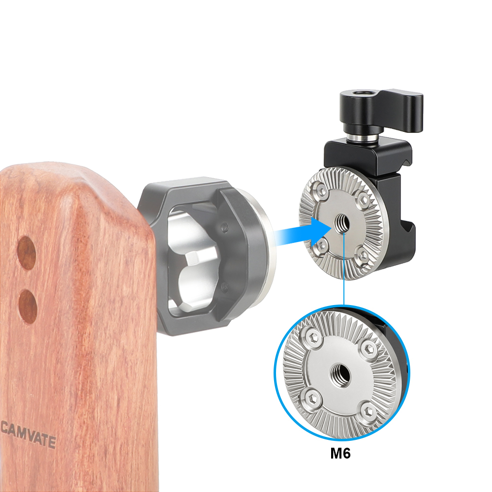CAMVATE Quick Release NATO Clamp With ARRI Rosette M6 Thread Mount