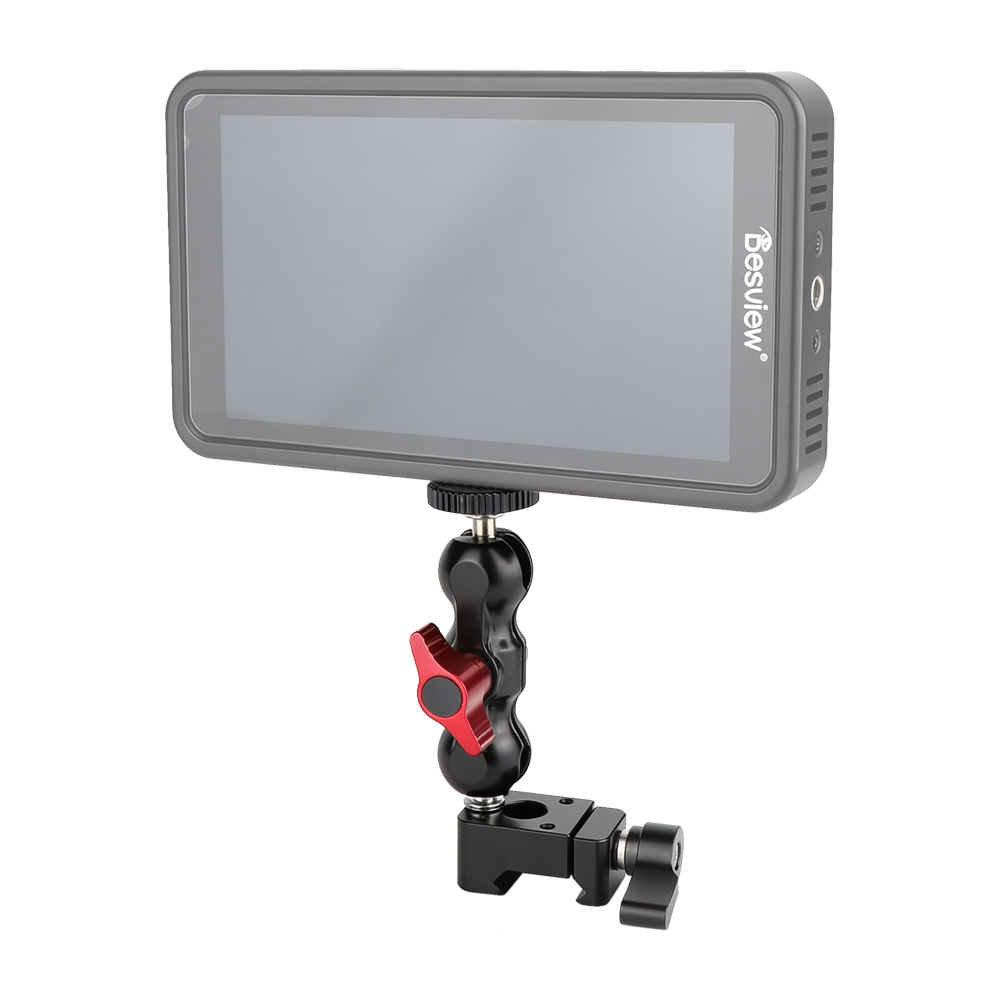 CAMVATE Articulating Arm 1/4"-20 Ball Head With NATO Clamp For DSLR Camera Monitor