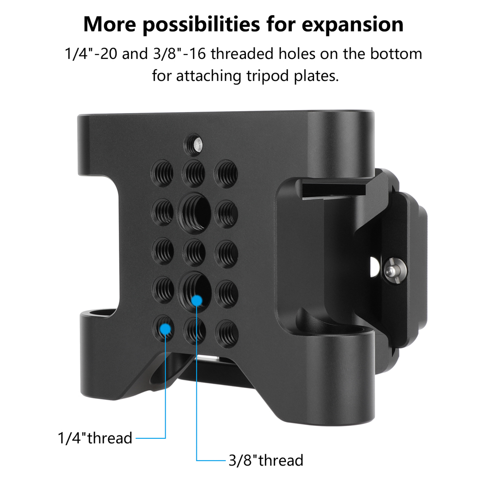 CAMVATE Arca-Type Baseplate Kit with 15mm LWS Rod Mount