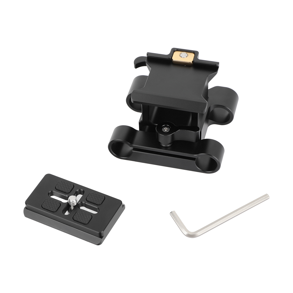 CAMVATE Arca-Type Baseplate Kit with 15mm LWS Rod Mount
