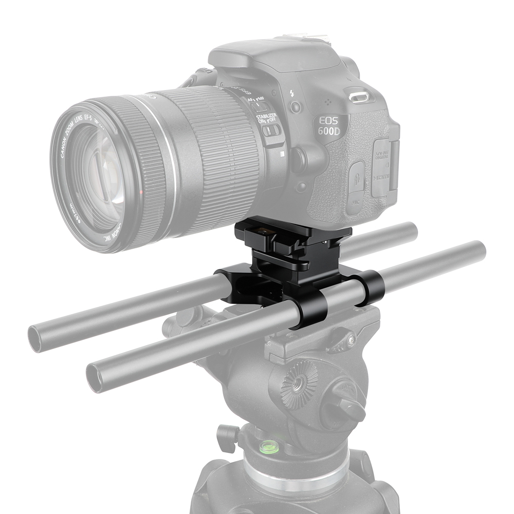 CAMVATE Arca-Type Baseplate Kit with 15mm LWS Rod Mount