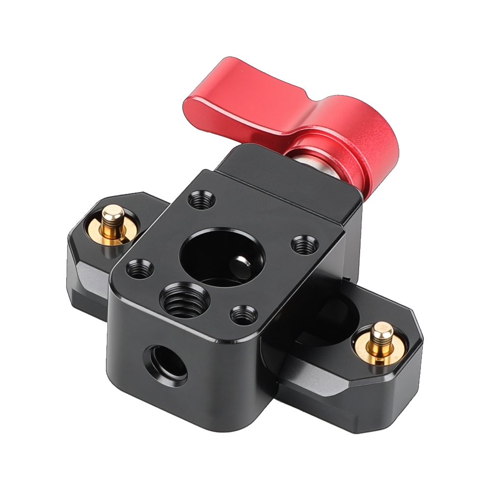 CAMVATE Swat Rail Clamp(Red Wingnut) & safety rail（5cm）