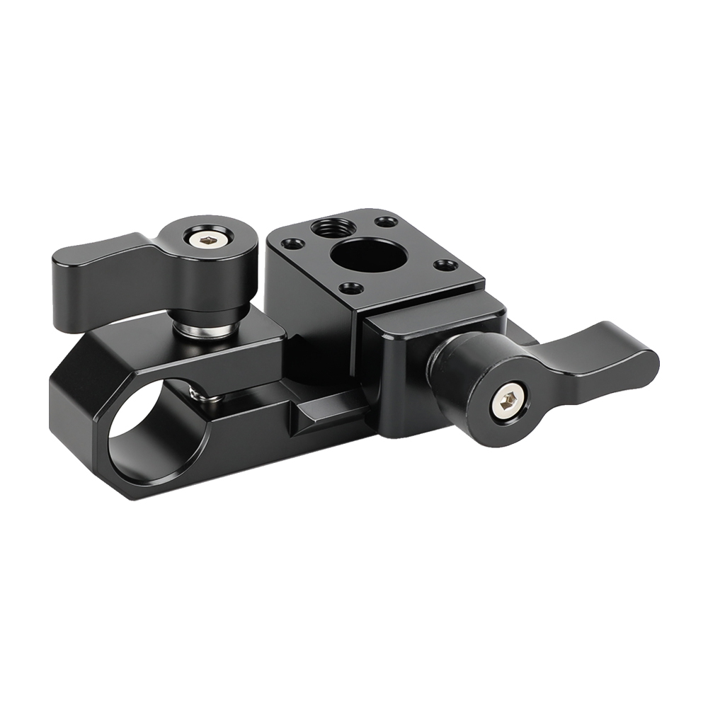 CAMVATE Single 15mm Rod Clamp & NATO Clamp (Black Wingnuts) for GH5, 5DMarkIII Rig