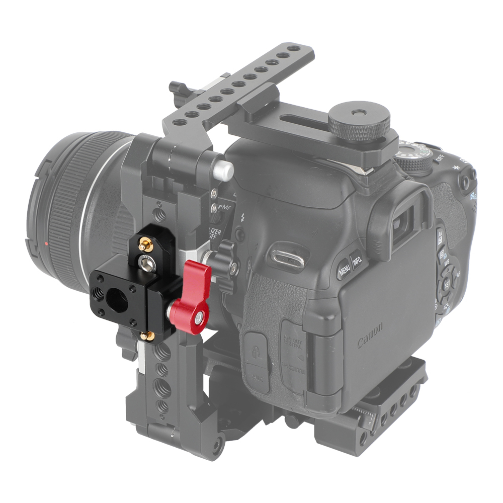 CAMVATE Swat Rail Clamp(Red Wingnut) & safety rail（5cm）